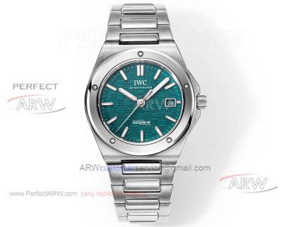 GH Factory IWC Replica Swiss 9015 Mechanical Green Face Stainless Steel Watch 40mm 